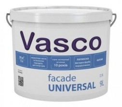 Vasco Facade Universal атмосферостійка латексна фасадна фарба 9л